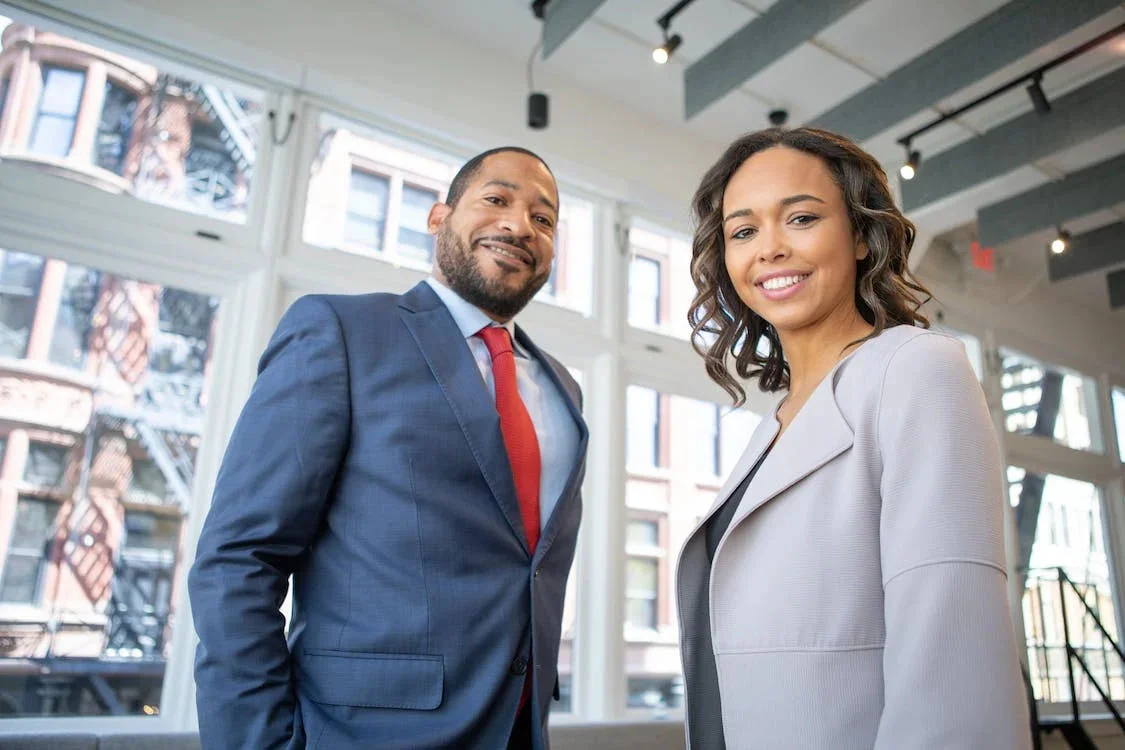 Attorneys Smiling in an Office